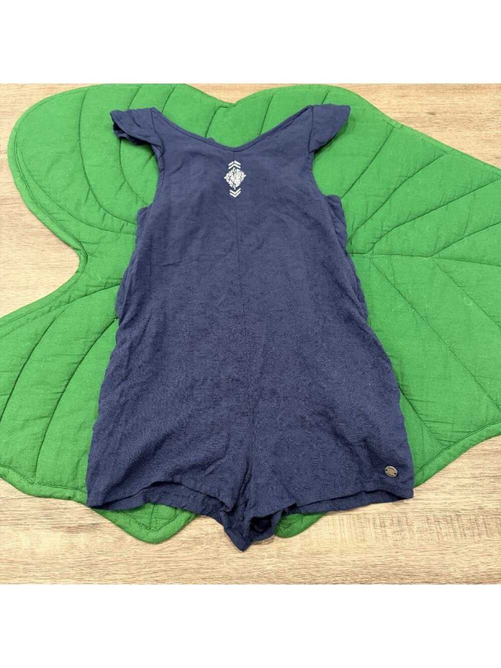 Roxy Girl 5 Navy Blue Ruffle Romper Playsuit